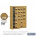 Salsbury Cell Phone Storage Locker - with Front Access Panel - 6 Door High Unit (5 Inch Deep Compartments) - 16 A Doors (15 usable) and 4 B Doors - Gold - Surface Mounted - Resettable Combination Locks